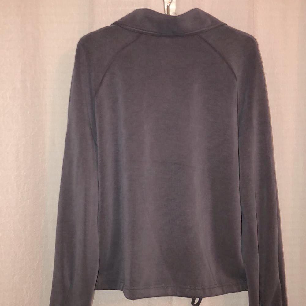 Anthropologie XL Marrakech Carbon Gray Moto Style Sweatshirt Jacket - Picture 6 of 16